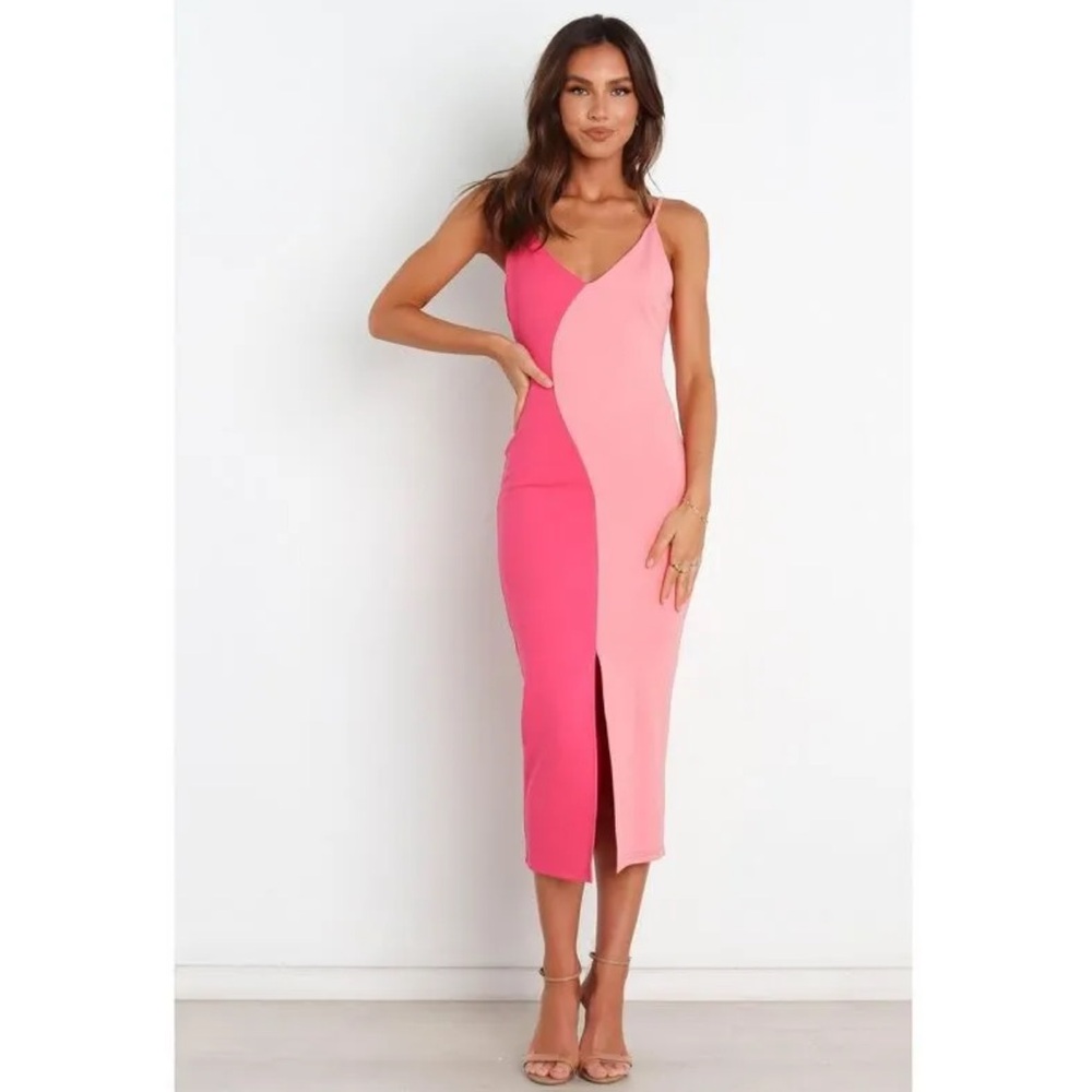 Petal and pup pink midi dress